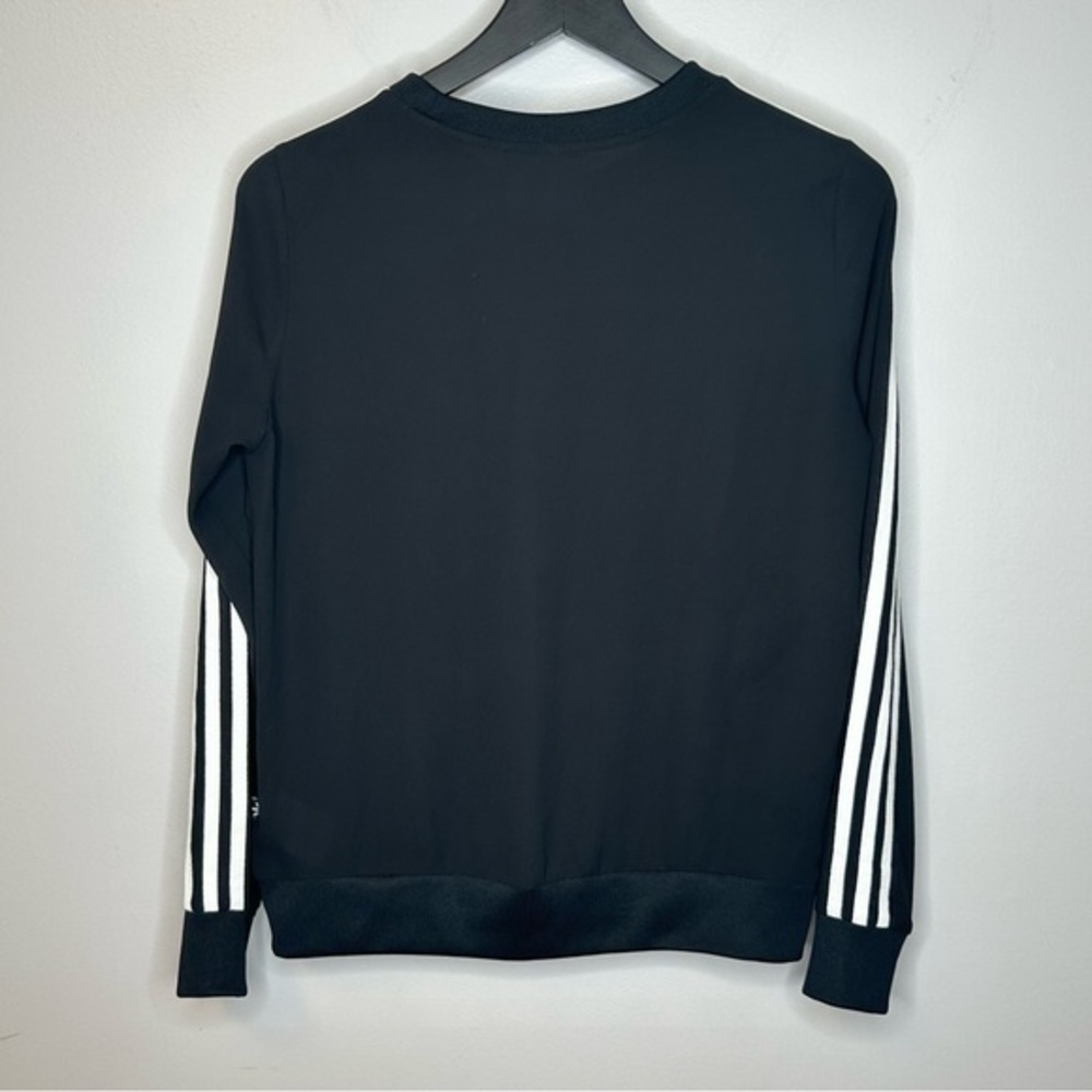 Adidas Originals Three Stripe Chiffon Sweatshirt Size 8 - Picture 6 of 11